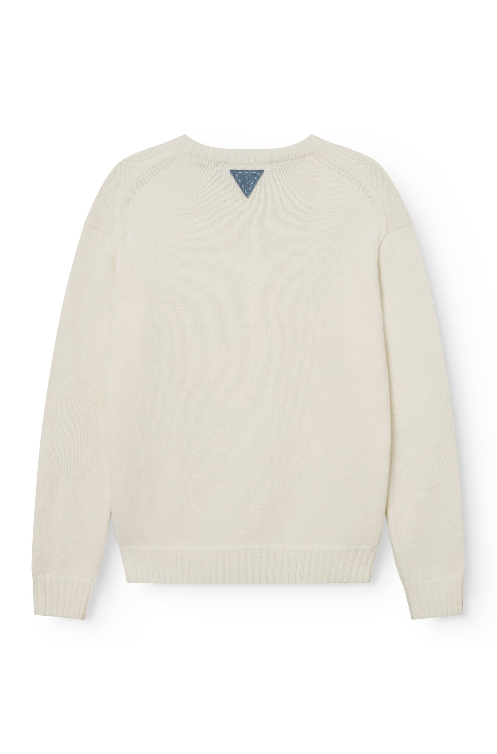 Pull col rond homme à blanc cassé - Ace Denim Paris