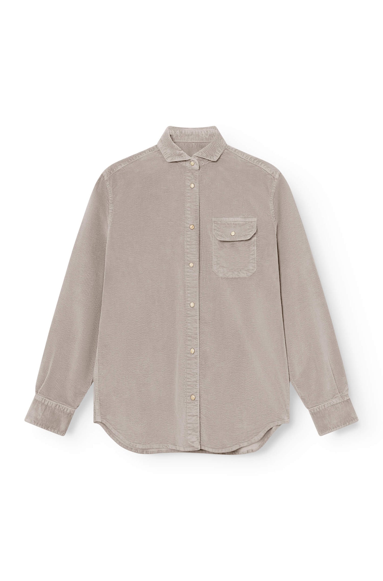 Ash grey corduroy overshirt
