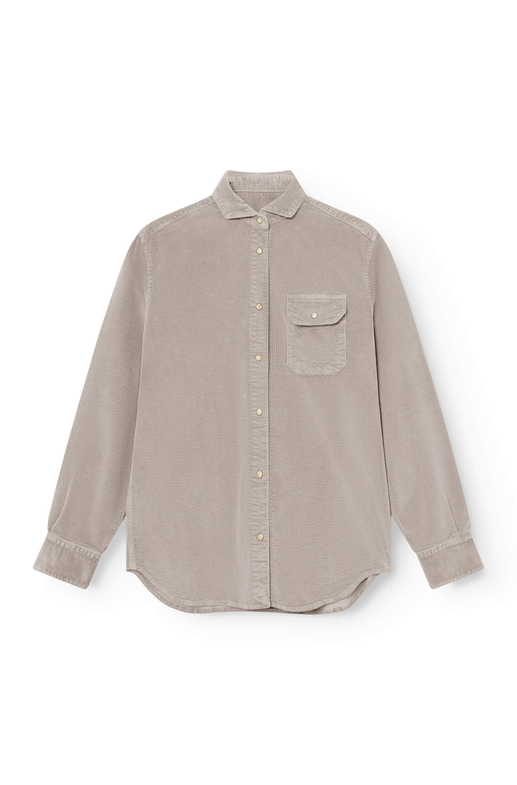 Ash grey corduroy overshirt
