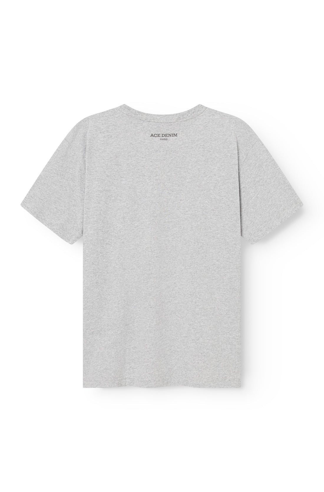 Dos du t-shirt gris chiné AD95 Dogs, logo Ace Denim Paris