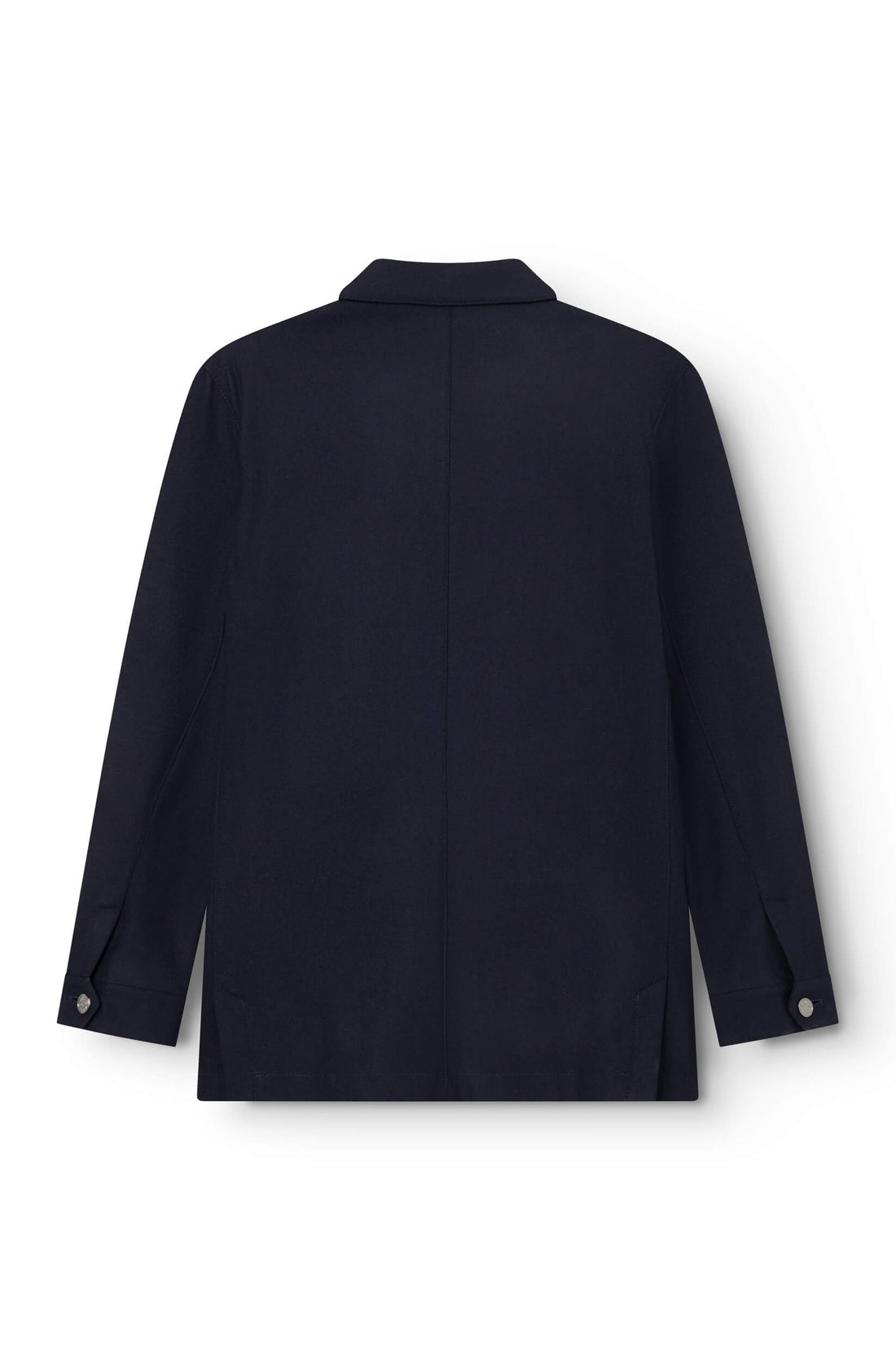 Veste laine mérinos Marine vue dos — Ace Denim Paris
