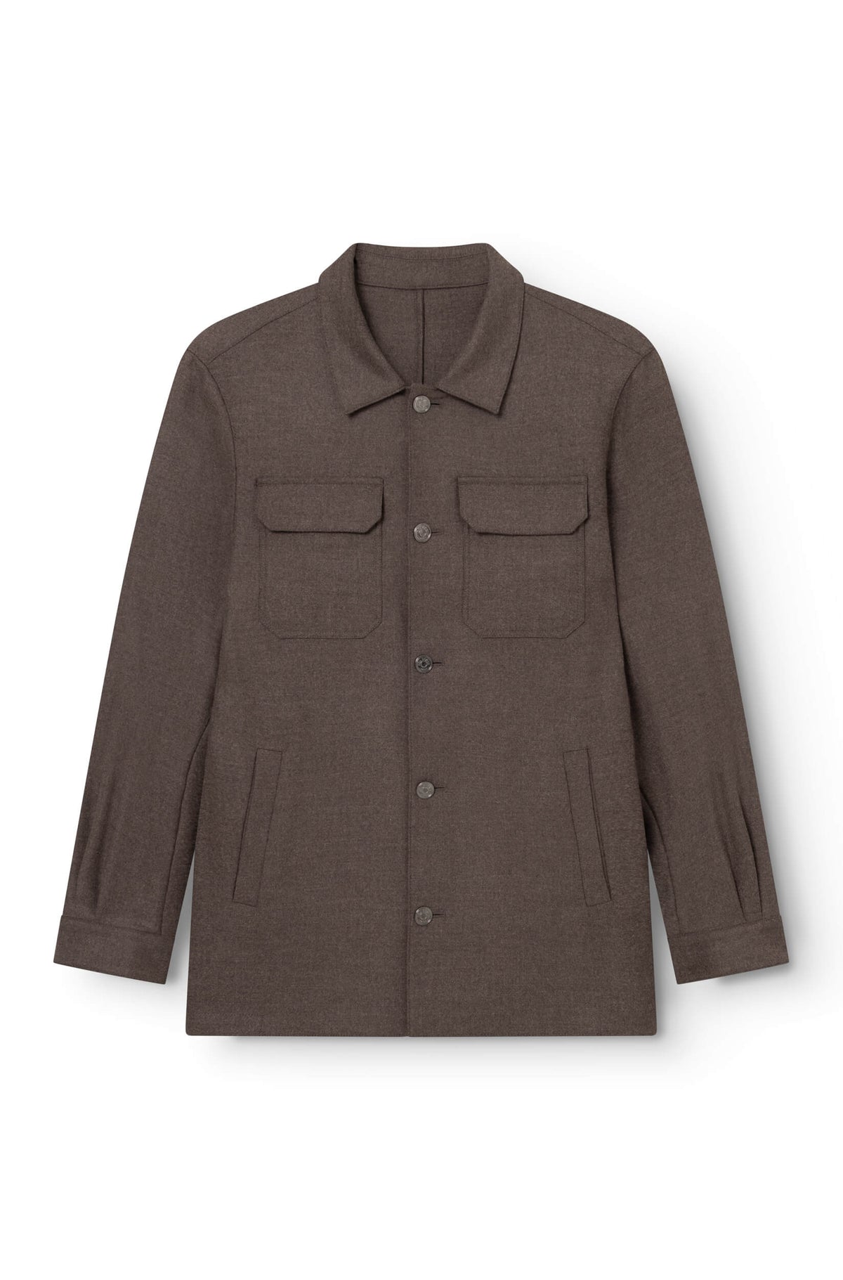 AD 153 - Veste en Laine Mérinos Marron