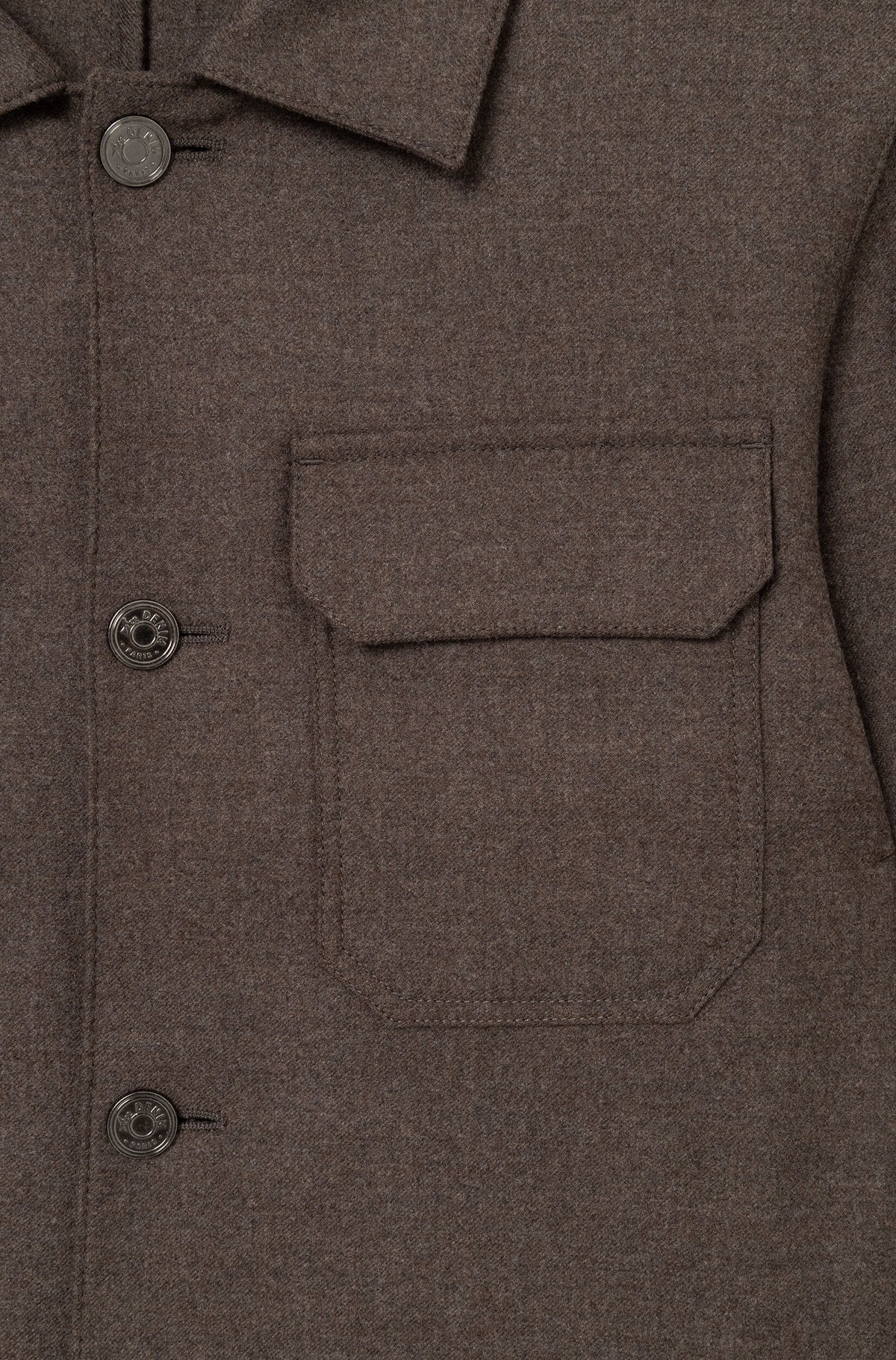 AD 153 - Veste en Laine Mérinos Marron