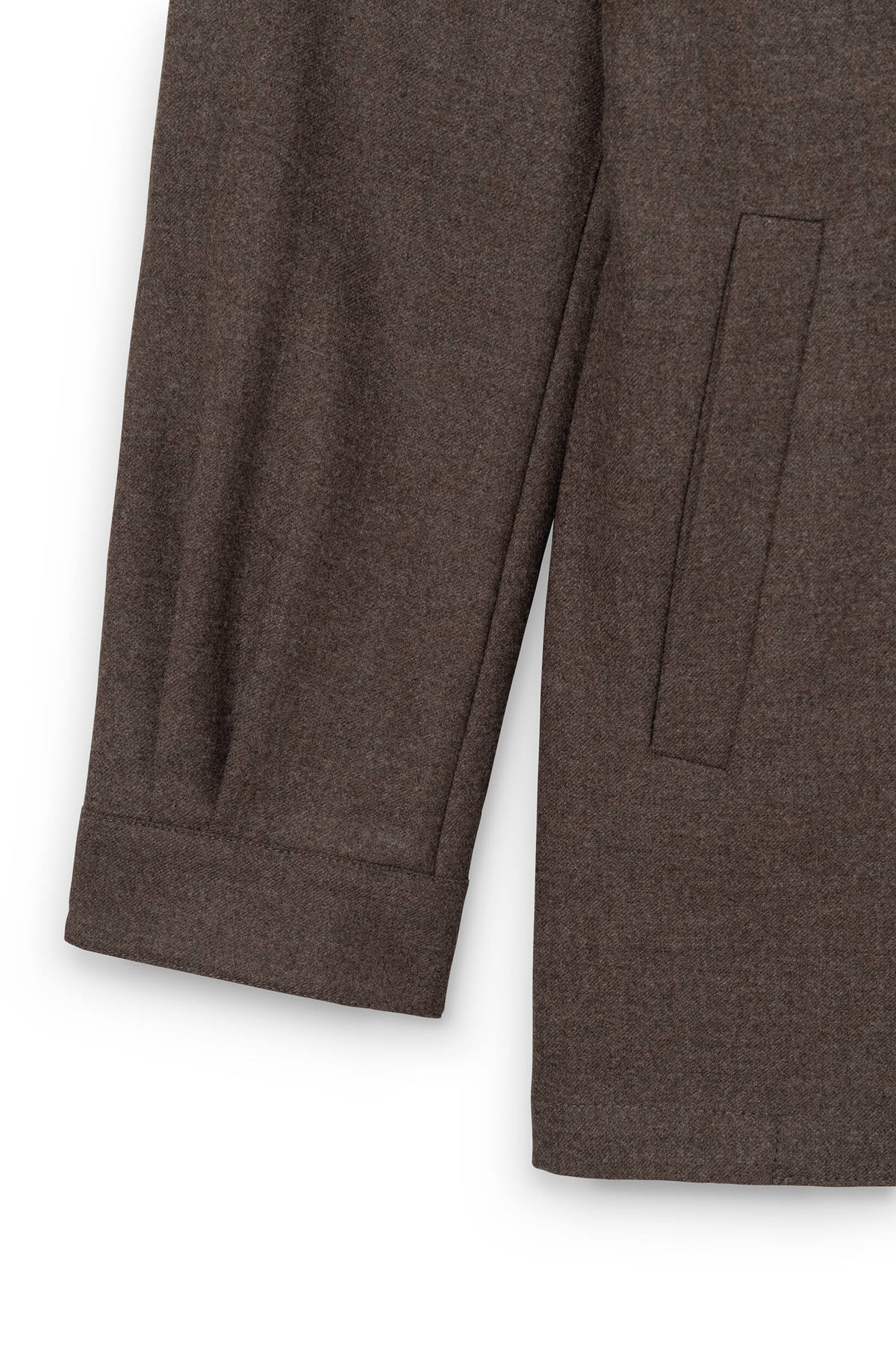 AD 153 - Veste en Laine Mérinos Marron