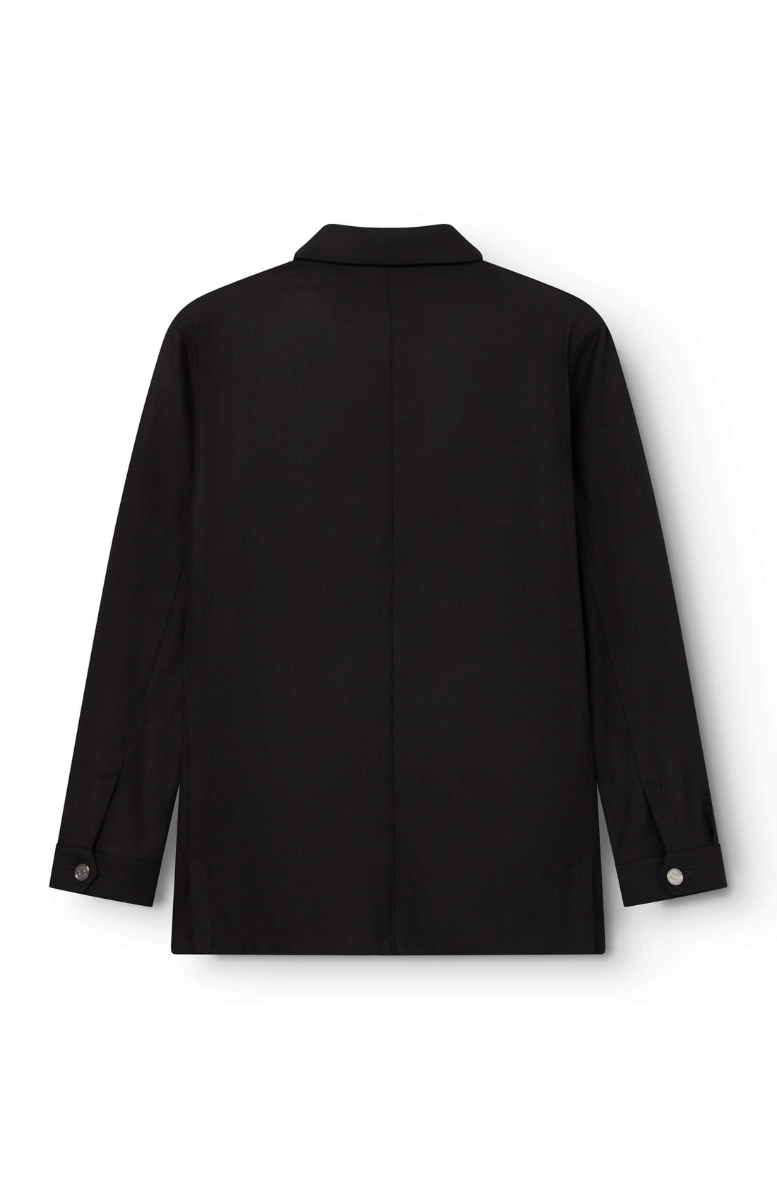 Veste laine mérinos Noire vue dos — Ace Denim Paris