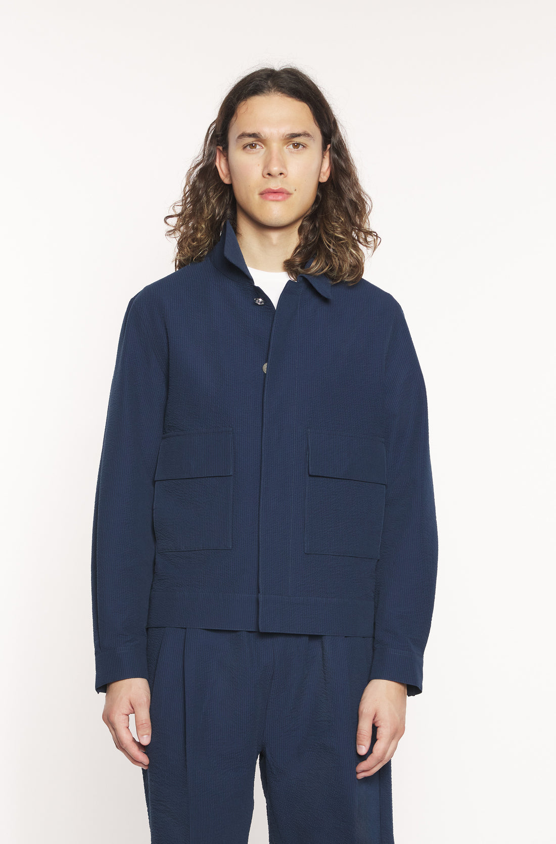 Veste seersucker homme Vue 2 - Ace Denim Paris