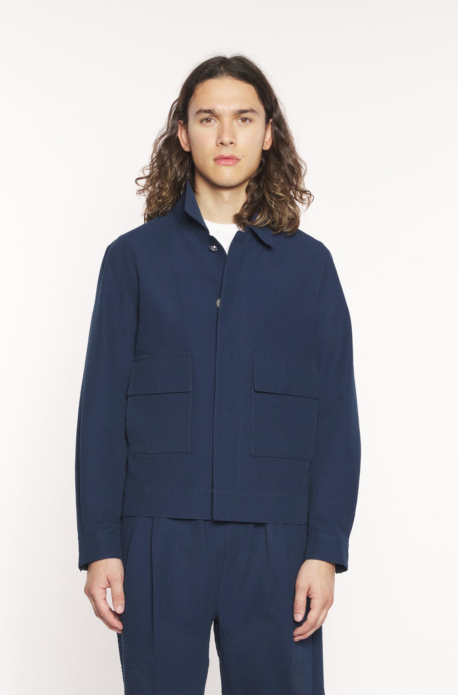 Veste seersucker homme Vue 2 - Ace Denim Paris