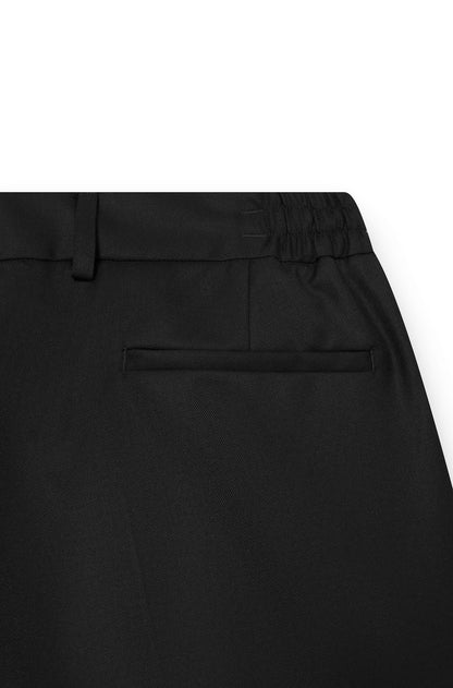 AD 37 – Black Draped Wool Trousers