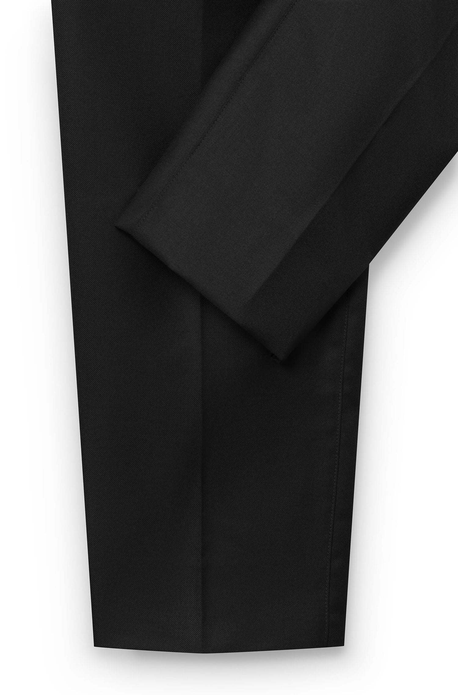 AD 37 – Black Draped Wool Trousers