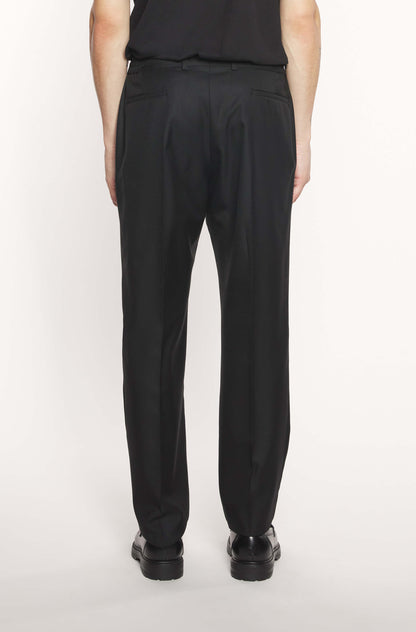 AD 37 – Black Draped Wool Trousers